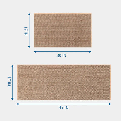 Waterproof Non-Slip Cotton Linen Kitchen Rug