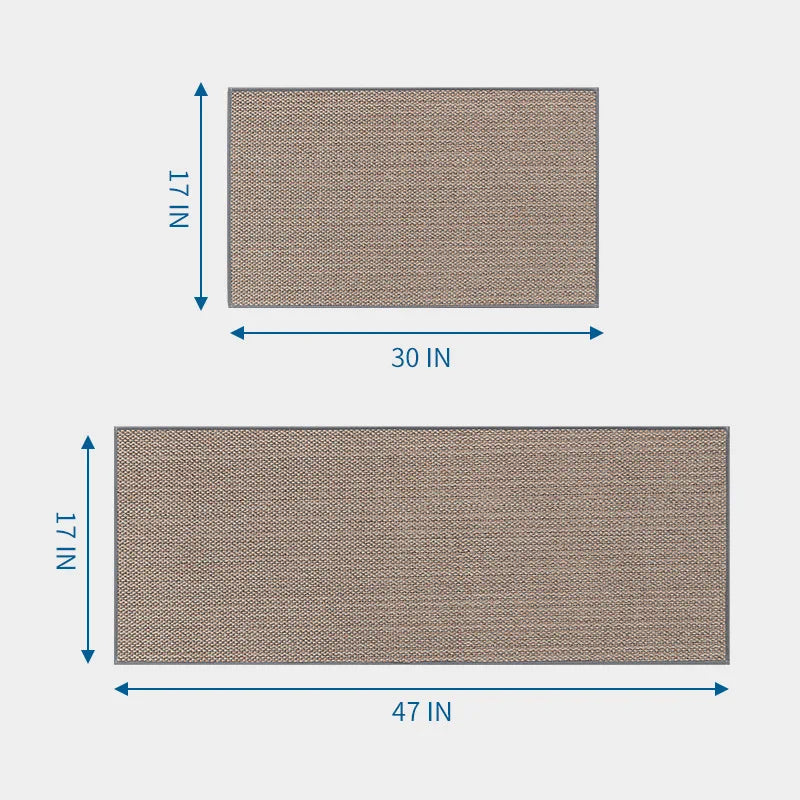 Waterproof Non-Slip Cotton Linen Kitchen Rug