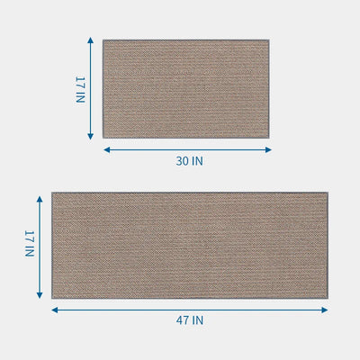 Waterproof Non-Slip Cotton Linen Kitchen Rug