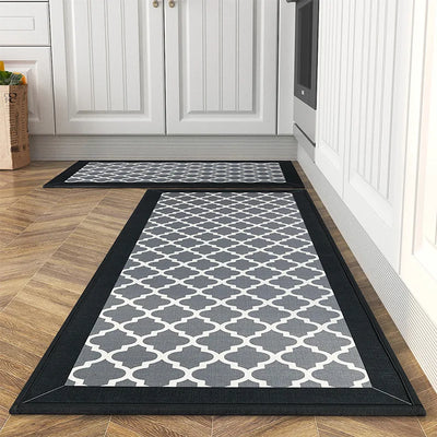 Waterproof Non-Slip Cotton Linen Kitchen Rug