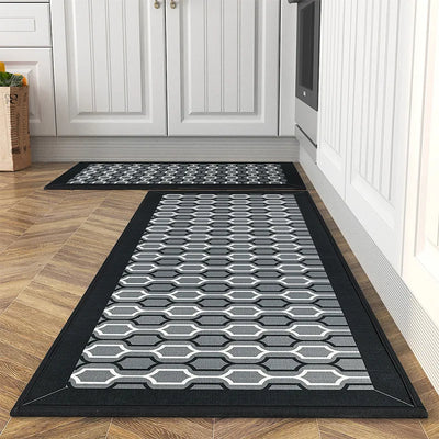 Waterproof Non-Slip Cotton Linen Kitchen Rug