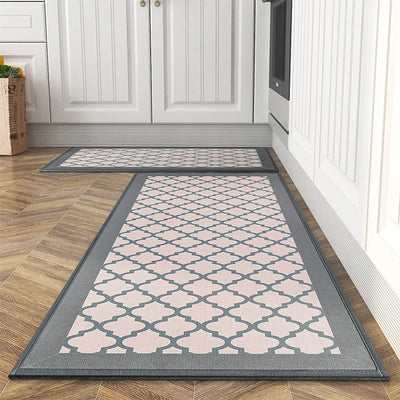Waterproof Non-Slip Cotton Linen Kitchen Rug